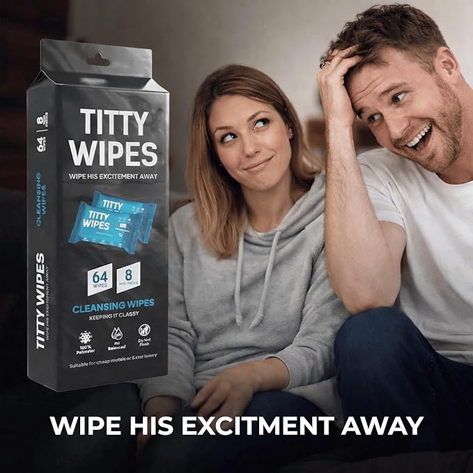 Titty wipes gag gifts for girlfriend, birthday gifts for women, Funny