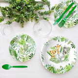 Safari Birthday Decorations Tableware Jungle Theme Party Supplies