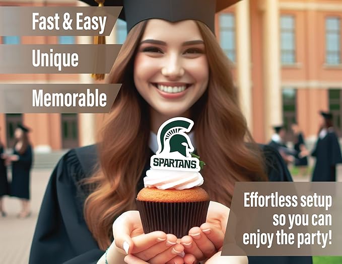 Michigan State Party Supplies for MSU Football, Birthday Gift,