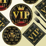 96 Pcs VIP Party Decoration Tableware 350 GSM Disposable Movie Night