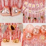 Rose Gold Birthday Decorations for Girls,Happy Birthday Party