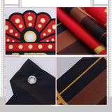 5 Pcs Movie Night Party Decorations with Gold Foil Curtain Backdrop