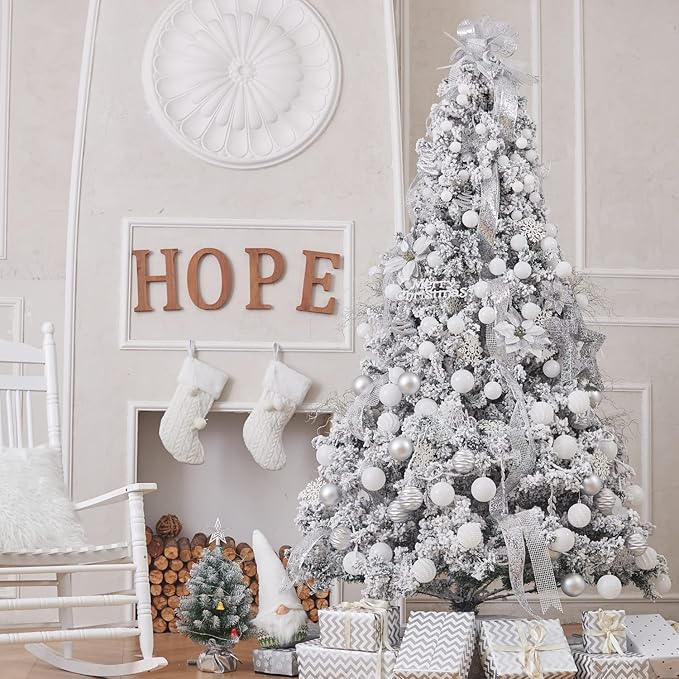 XmasExp 24ct Christmas Ball Ornaments Shatterproof Xmas Tree Hanging