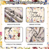 Wildflower Birthday Decorations for Women Girls, Sage Green Dusty Pink