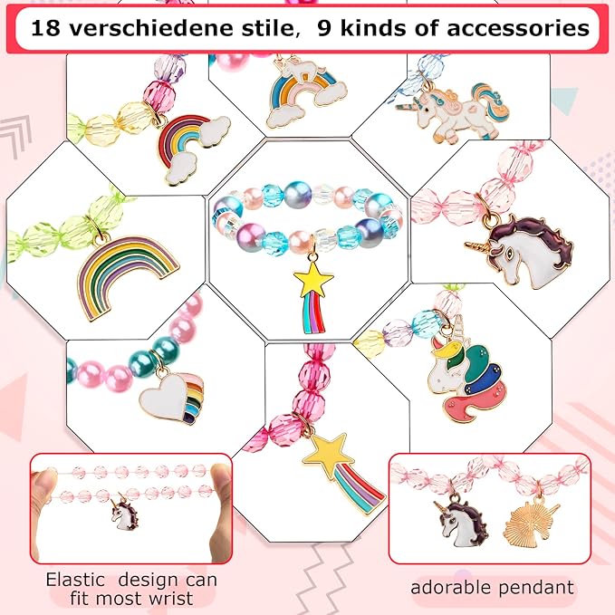 36 Pcs Unicorn Party Favors Headbands for Girls Colorful Unicorn