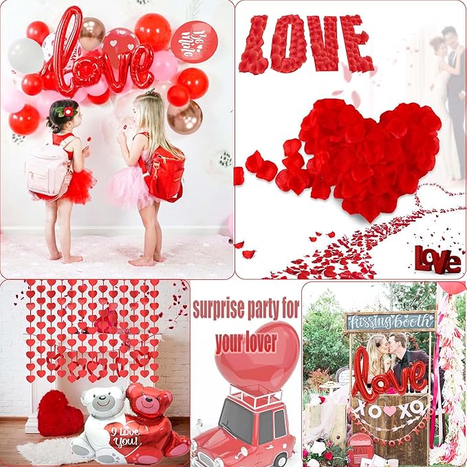 Valentine Day Balloon Decorations Kit Balloons Arch Garland With Red