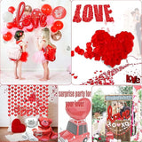 Valentine Day Balloon Decorations Kit Balloons Arch Garland With Red