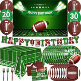 Football Party Supplies Football Plates and Napkins Tablecloth