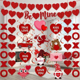30 Pcs Valentines Day Decorations Set Valentines Day Decor Be Mine