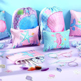 49 Pcs Mermaid Party Favors for Kids Including 12 Mermaid Drawstring