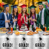QZYL 2 Pcs 2026 Graduation Table Decorations, 108" X 54" Silver