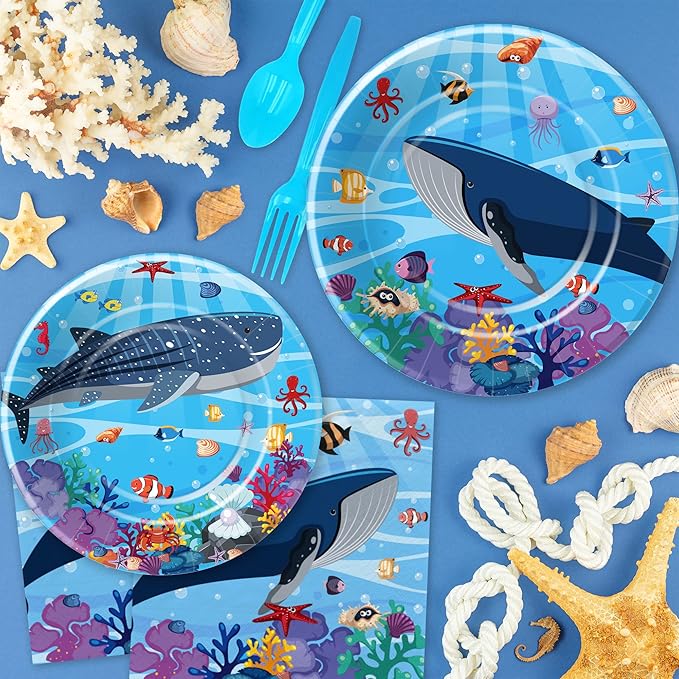 Under The Sea Party Decorations Dinnerware Ocean Birthday Party