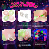 GYIPFIPA UV Neon Balloons, Glow in the Dark Party Supplies Neon Foil