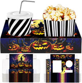 20 Pcs Halloween Movie Night Supplies Movie Night Paper Snack Trays