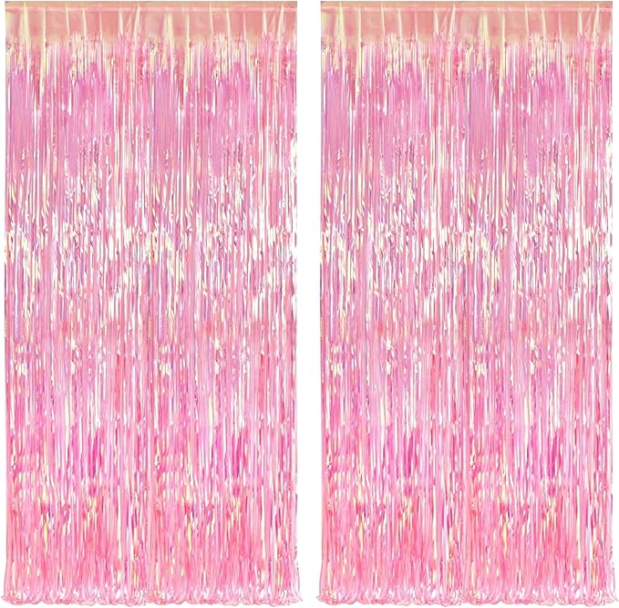 KatchOn, XtraLarge Iridescent Pink Streamers for Party Decorations -
