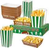 108 Pcs 36 Sets Football Movie Night Snack Trays Popcorn Boxes