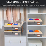 LVGOATH 2-in-1 Hat Organizer for Baseball Caps Holds 24-30 Hats Holder