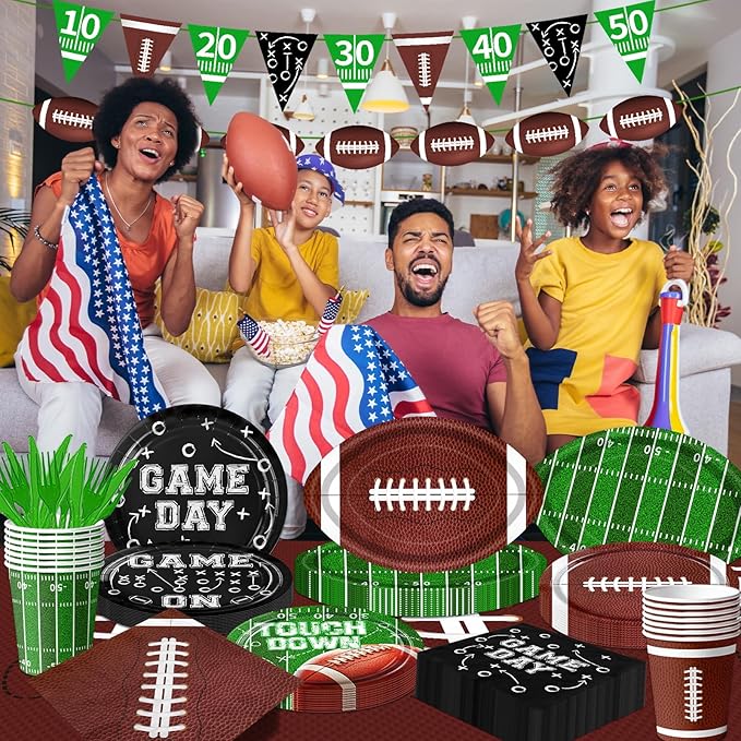 Football Birthday Party Decorations 178 Pcs Football Party Supplies