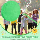 Jenaai 16 Inch Round Green Piñata Large Circle Blank Piñata with
