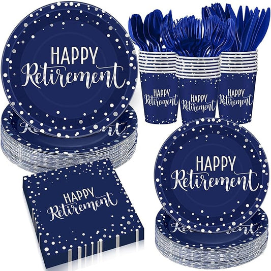 Pickmesh 192 Pcs Retirement Party Decorations Happy Retirement Paper