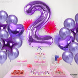 KatchOn, Purple Number 2 Balloon - Giant, 40 Inch | Two The Moon