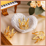 12 Pcs Crown Cake Topper Mini Baby Crown Tiny Queen Small Alloy Gold