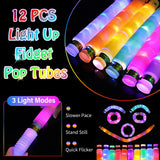 156 PCS Glow in the Dark Valentines Day Party Supplies, 12 Light Up