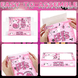 20 Pcs Pink Halloween Movie Night Supplies no you hang up Paper
