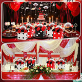 4 Sets Casino Party Decorations Poker Theme Table Centerpieces Party