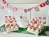 University of Oklahoma Party Supplies for Football, Birthday Gift,
