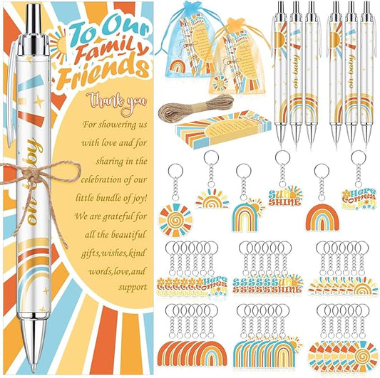 145 Pieces Sun Baby Shower Favors for Guest Here Comes the Son