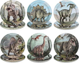 60 Pcs Dinosaur Birthday Decorations Paper Plates 9 Heavy Duty Dino