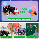Annexfun Magnetic Blocks-100PCS Magnetic Building Blocks,Space Rocket