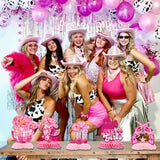 Disco Cowgirl Centerpiece for Tables - 9PCS Disco Cowgirl Party