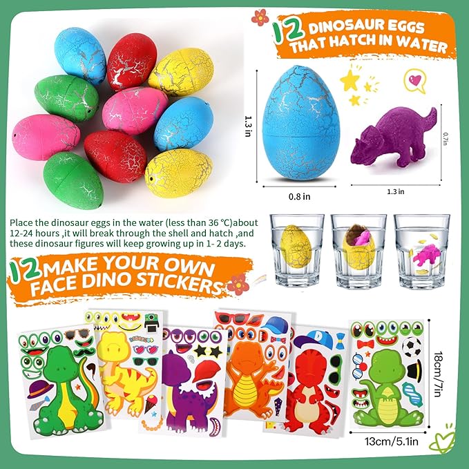 Dinosaur Party Favors For 12 Kids Dinosaur Birthday Party Supplies