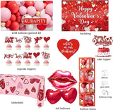 Valentine's Day Party Decorations Romantic Red Heart Valentine
