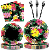 100Pcs Hawaiian Luau Party Decoration Tropical Aloha Disposable