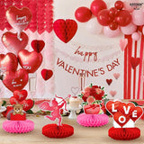 Valentines Day Centerpiece for Table Pack of 9 Pink Valentines Day