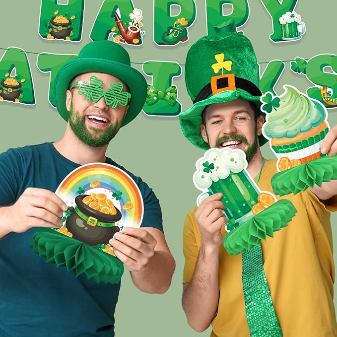 St Patrick's Day Decorations Set St Patricks Day Honeycomb