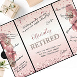Rose Gold Retirement Party Decorations for Women Officially Retired