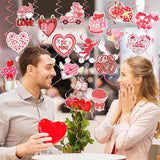 36 Pcs Valentine's Day Hanging Swirl Decorations Set Happy