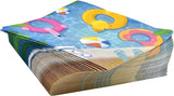 122 Pcs Pool Party Supplies Set Paper Plate Cup Napkin for Summer
