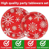 200 PCS Christmas Theme Party Tableware Disposable Merry Christmas