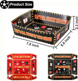 50 Pcs Movie Night Snack Trays Disposable Paper Food Tray Movie