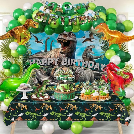 Dinosaur Birthday Party Decorations Kit for Boys Dino Party Supplies