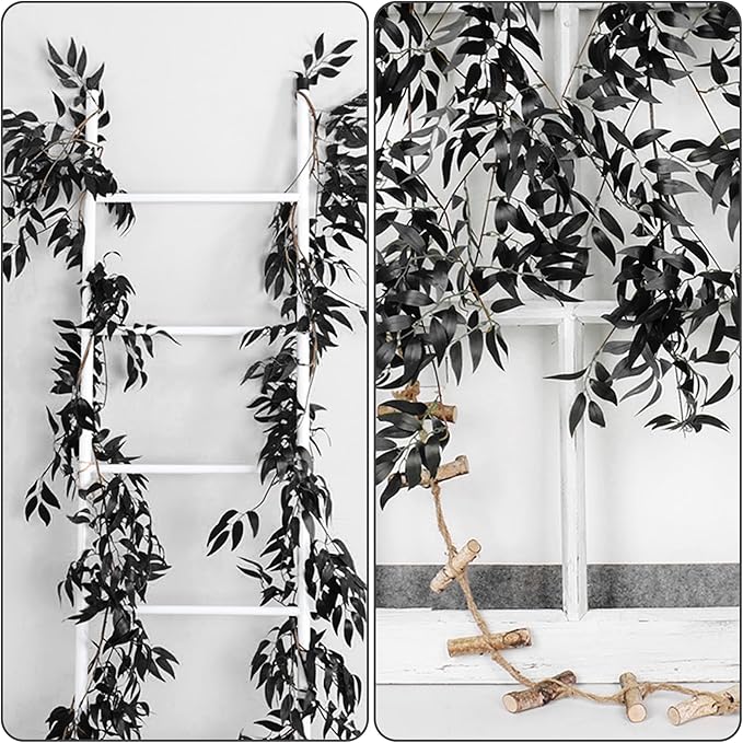 Artificial Hanging Willow Leaves Vine Twigs 2Pcs 5.7Ft Halloween