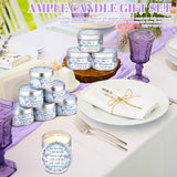 MTLEE 24 Pcs Mermaid Baby Shower Party Favors Candles Lavender