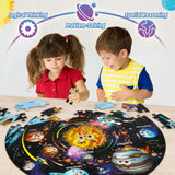 SYNARRY Solar System Floor Puzzles for Kids Ages 4-8, Large 70 Piece