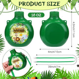 Eaasty 12 Set Jungle Safari Party Supplies Kids Canteens with Strap
