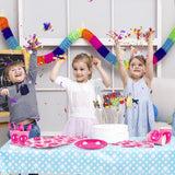 durony 350 Pcs Preppy Birthday Decorations 50 Guest Disco Cowgirl